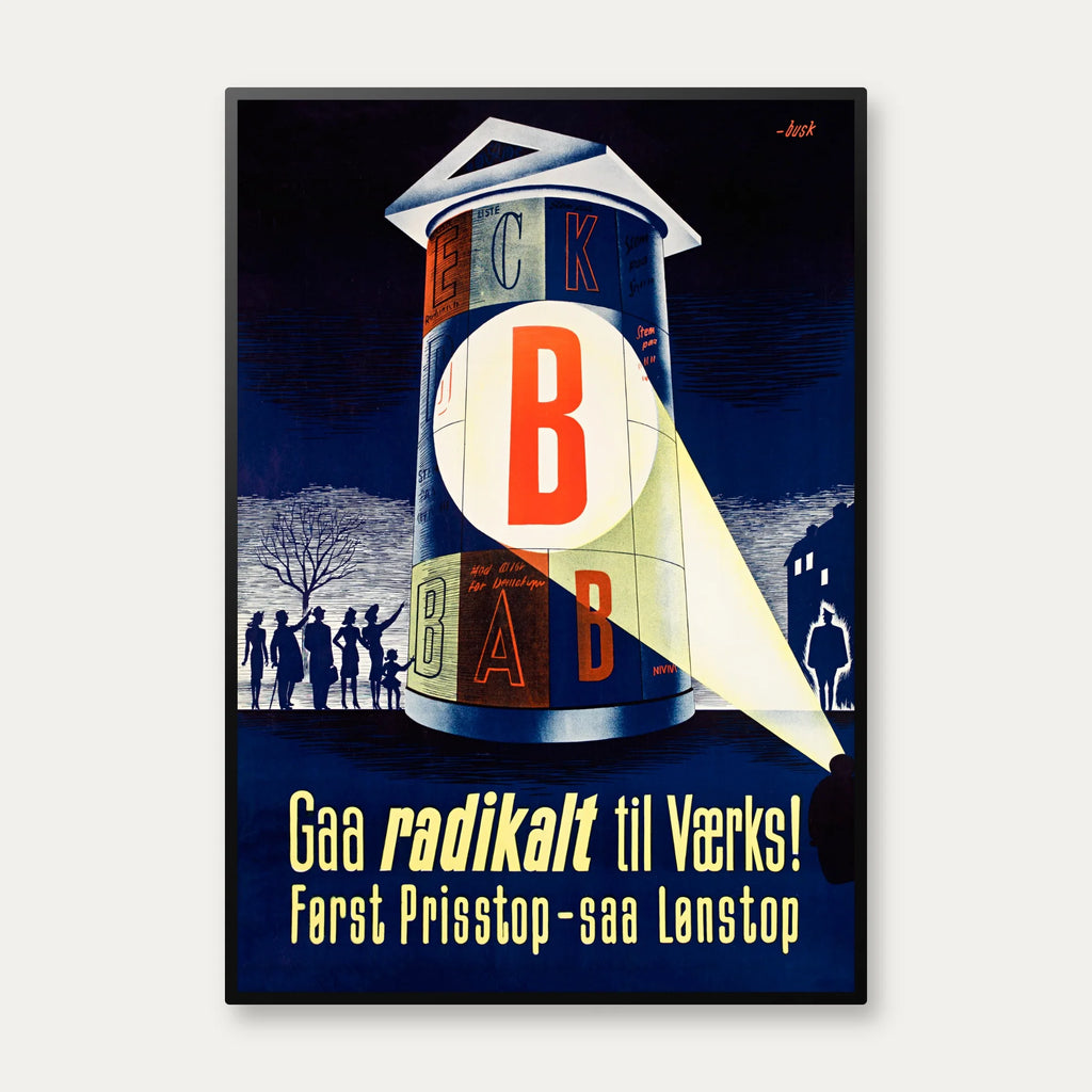Gå radikalt til værks - Det Radikale Venstre - Valgplakat – billede 1