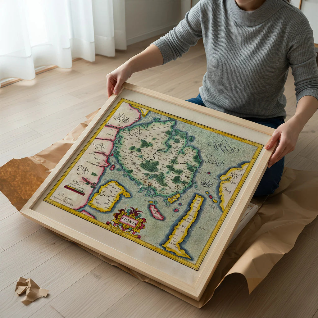 Fyn 1613 - Fionia af Gerardus Mercator – billede 2