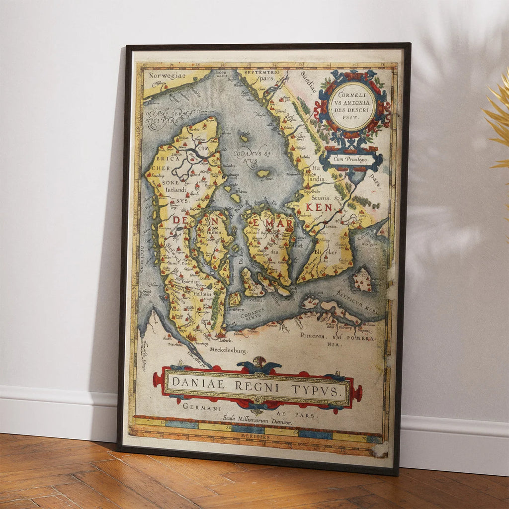 Daniae regni typus 1584 - Ortelius' Danmarkskort – billede 2