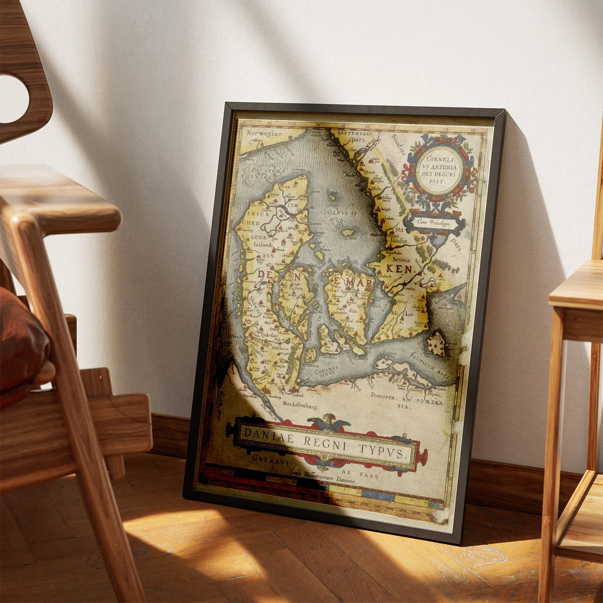 Daniae regni typus 1584 - Ortelius' Danmarkskort – billede 3