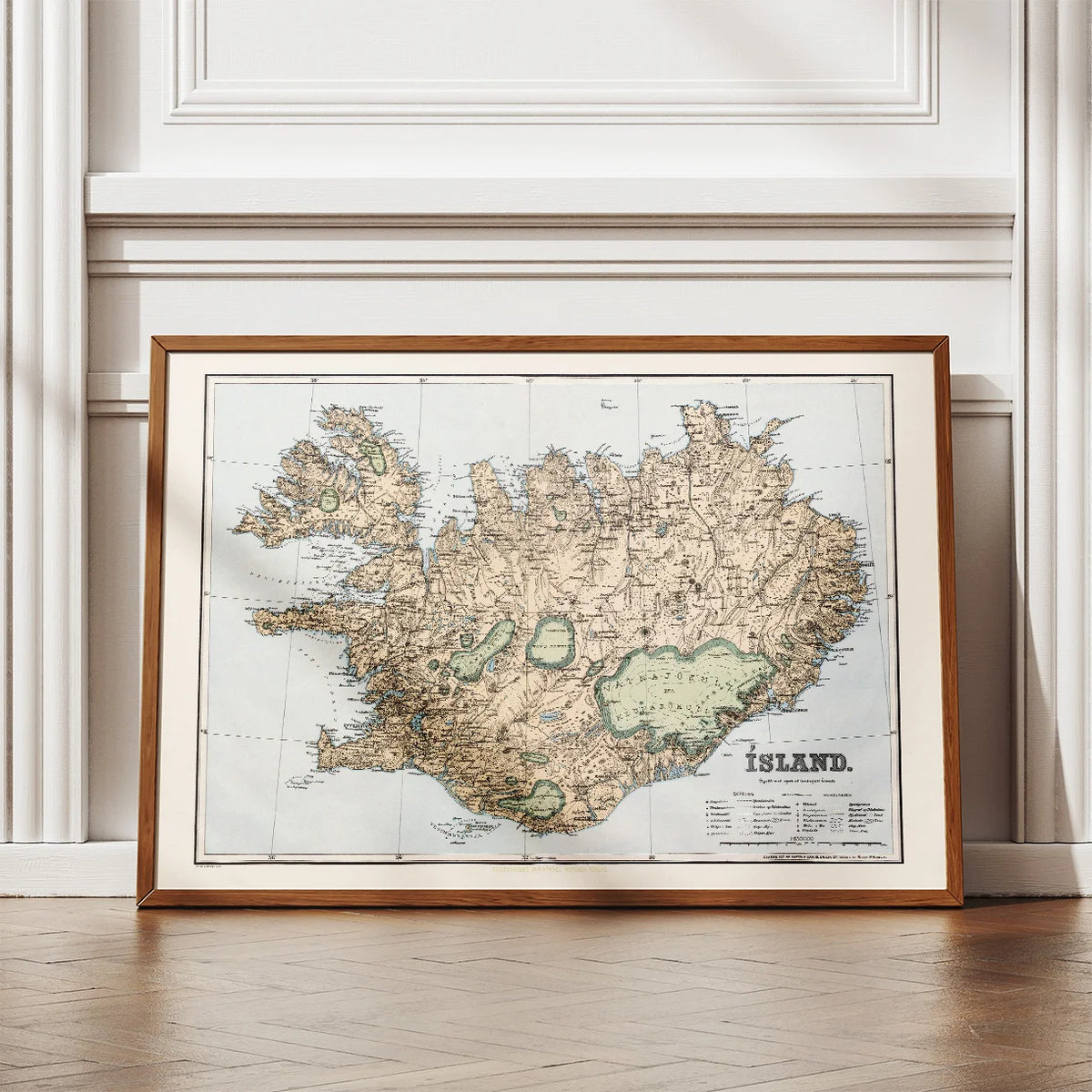 Island 1900 - Daniel Bruun kort – billede 2