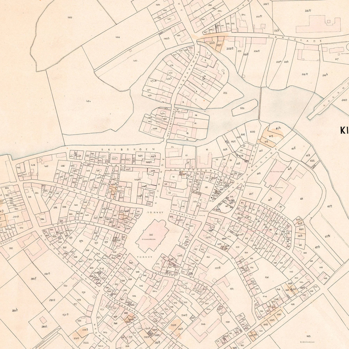Ribe 1893 - Berggreens købstadskort – billede 4
