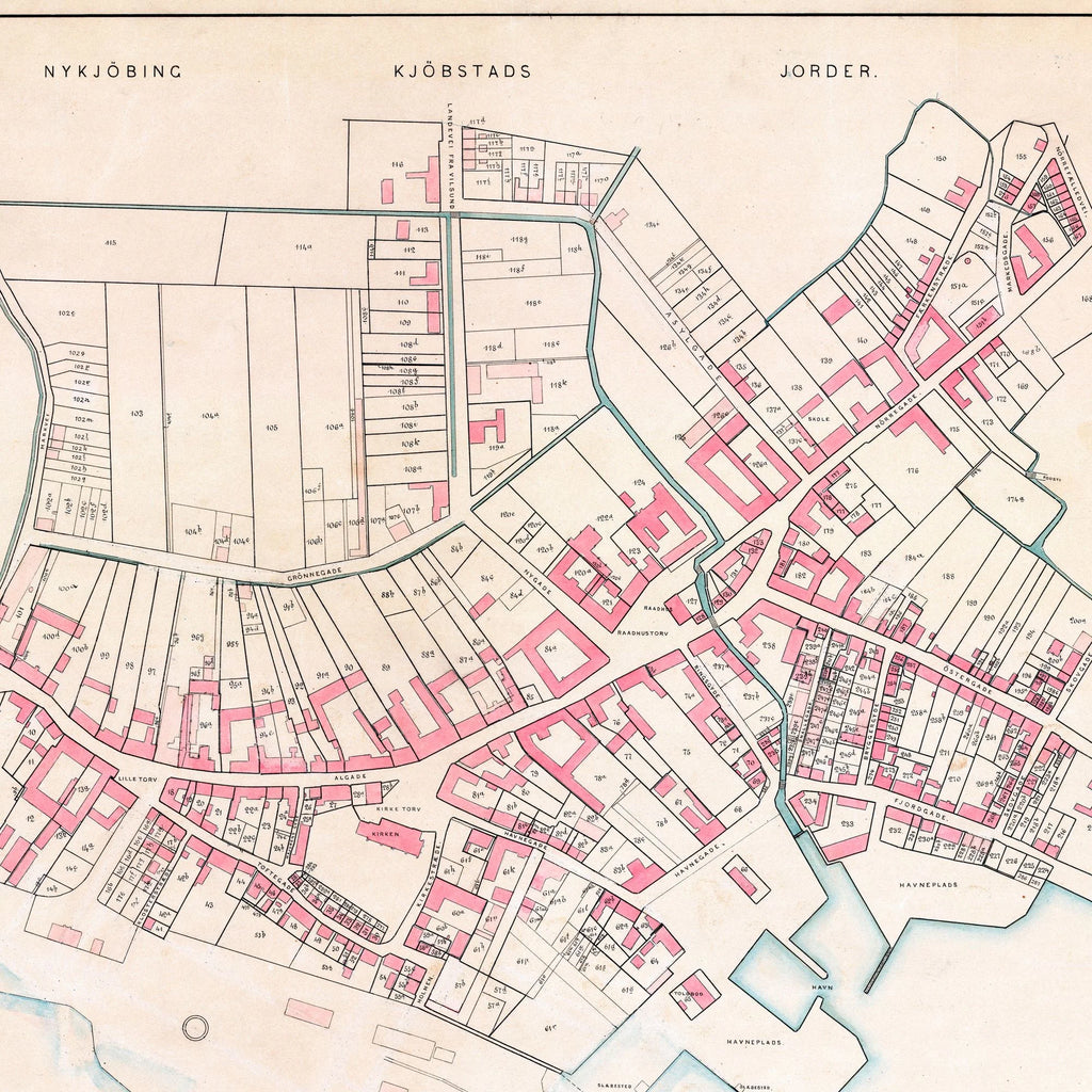 Nykøbing Mors 1892 - Berggreens købstadskort – billede 4