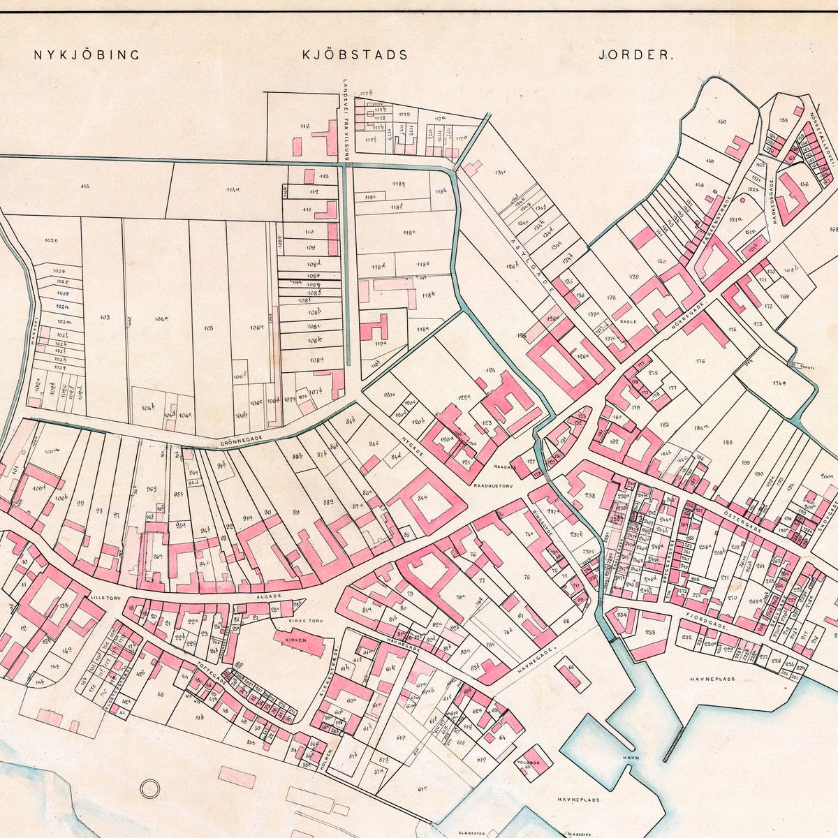 Nykøbing Mors 1892 - Berggreens købstadskort – billede 4