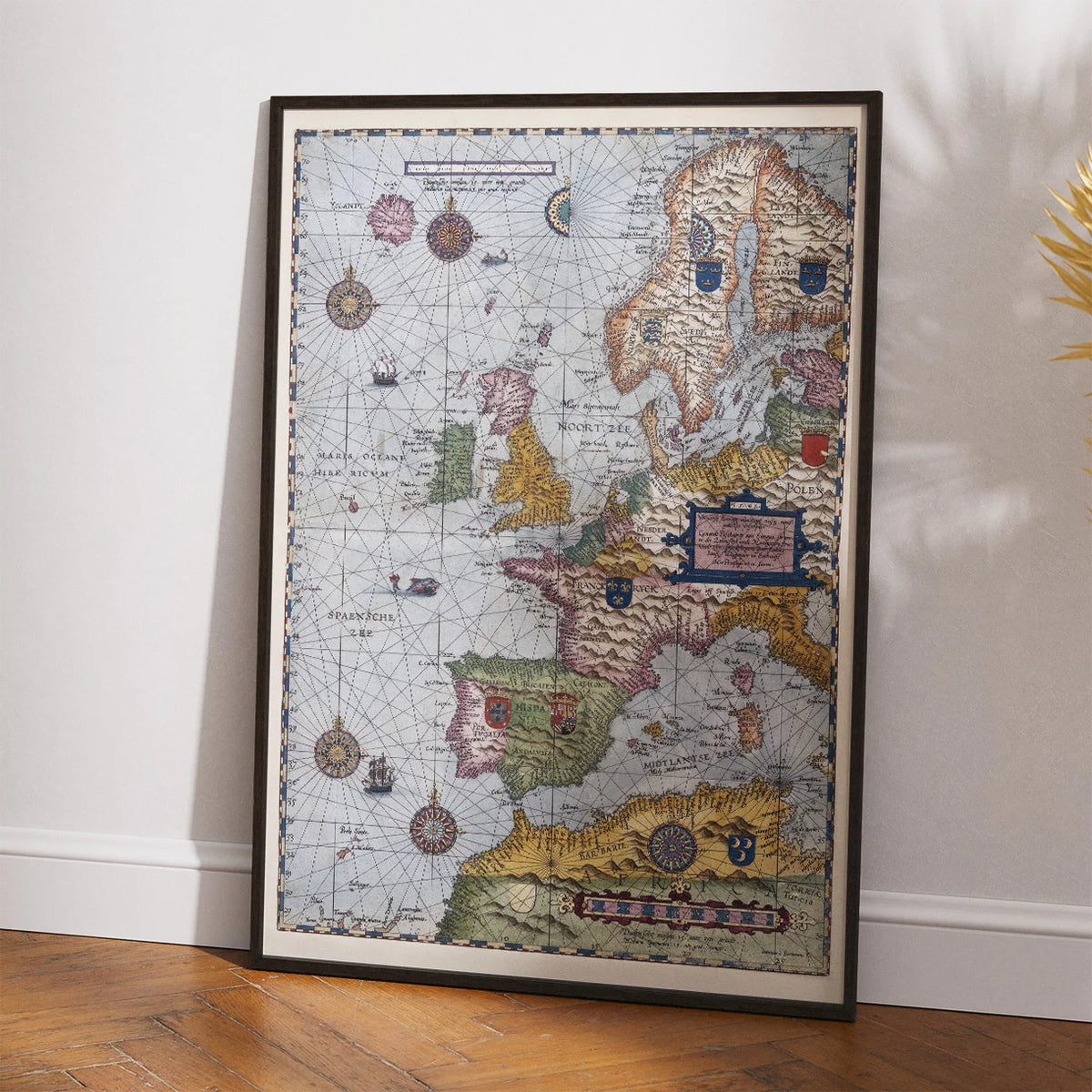 Universæ Europæ 1586 - Maritimt kort over Europa – billede 2