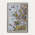 Universæ Europæ 1586 - Maritimt kort over Europa – billede 1
