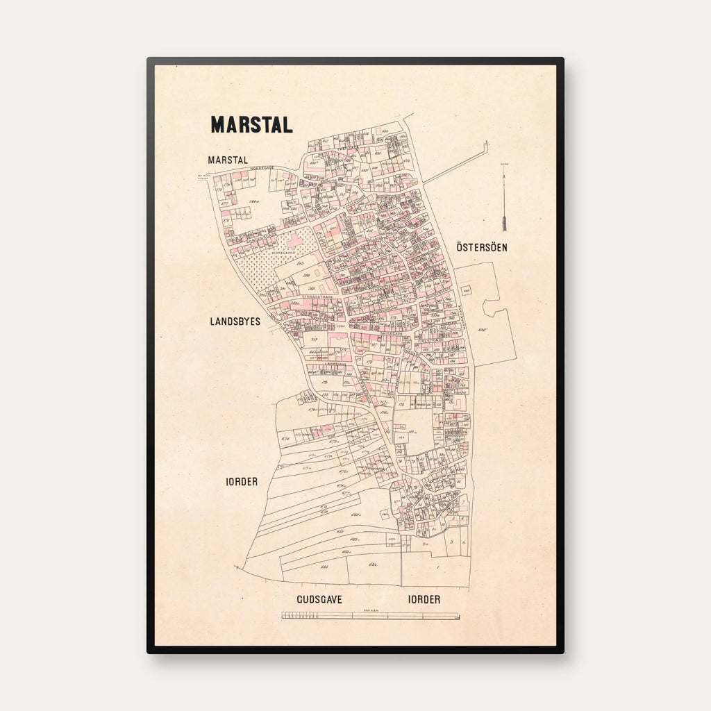Marstal 1897 - Berggreens købstadskort – billede 1