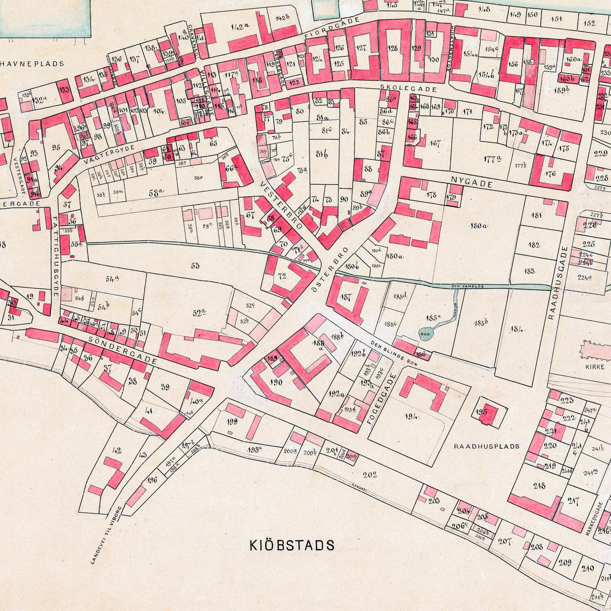 Løgstør 1893 - Berggreens købstadskort – billede 4
