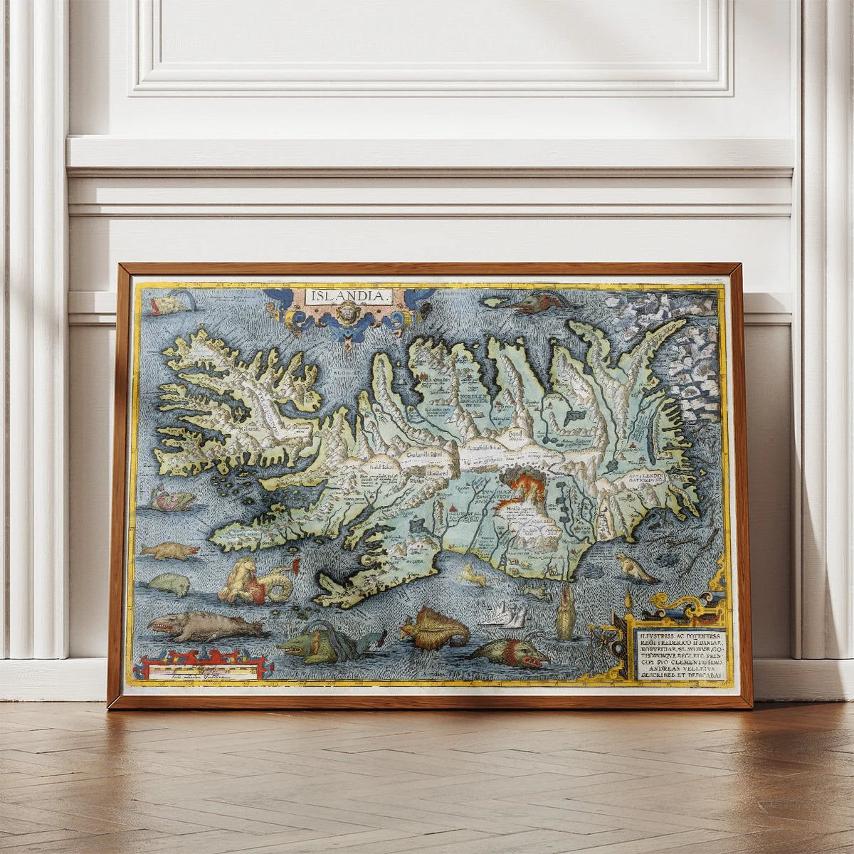 Islandia 1595 - Historisk kort over Island – billede 2