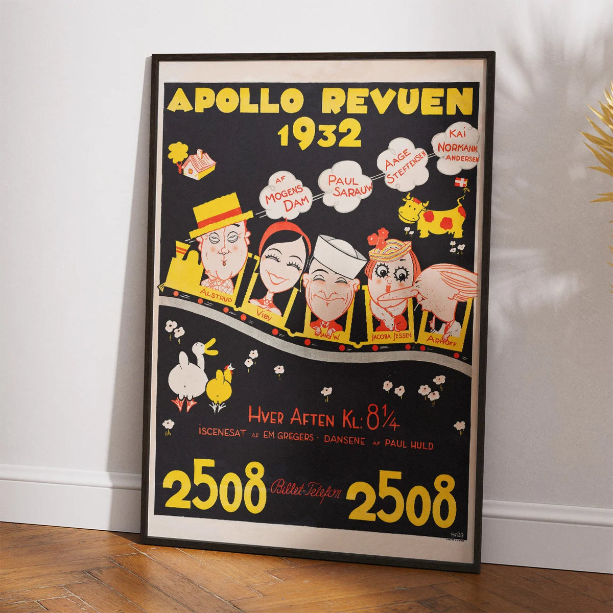 Apollo Revyen 1932 - Dansk teaterplakat – billede 2