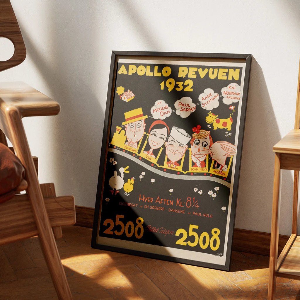 Apollo Revyen 1932 - Dansk teaterplakat – billede 3