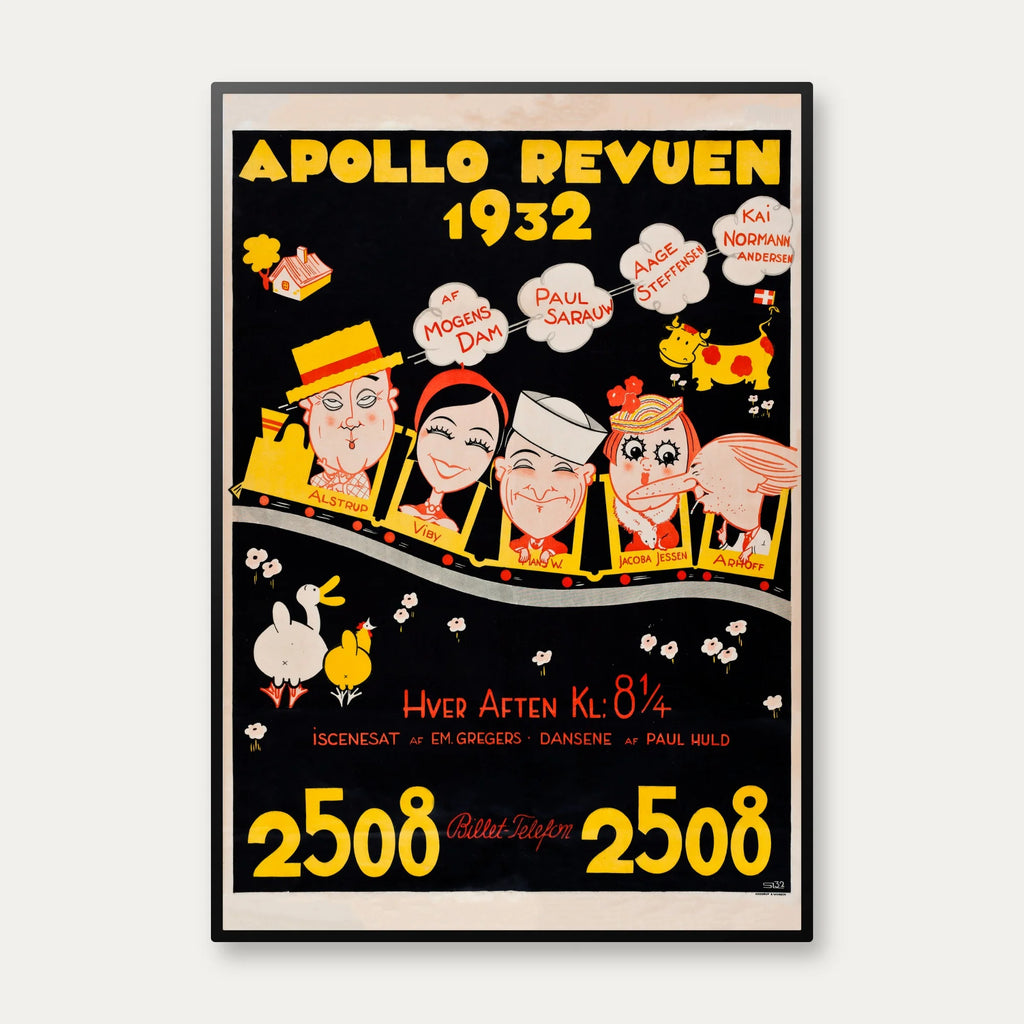 Apollo Revyen 1932 - Dansk teaterplakat – billede 1
