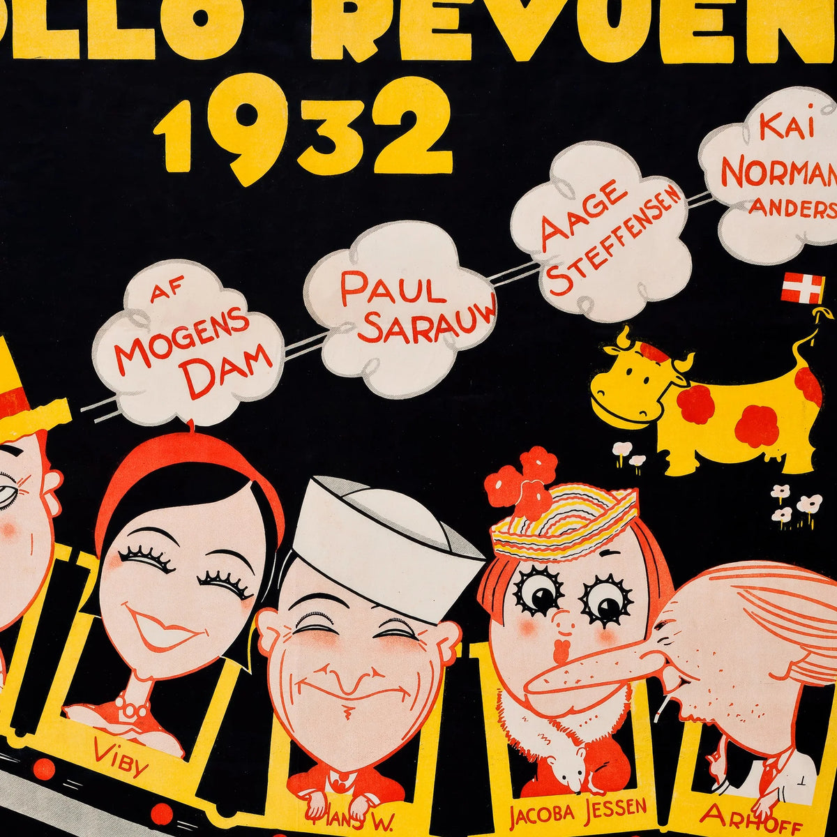 Apollo Revyen 1932 - Dansk teaterplakat – billede 4