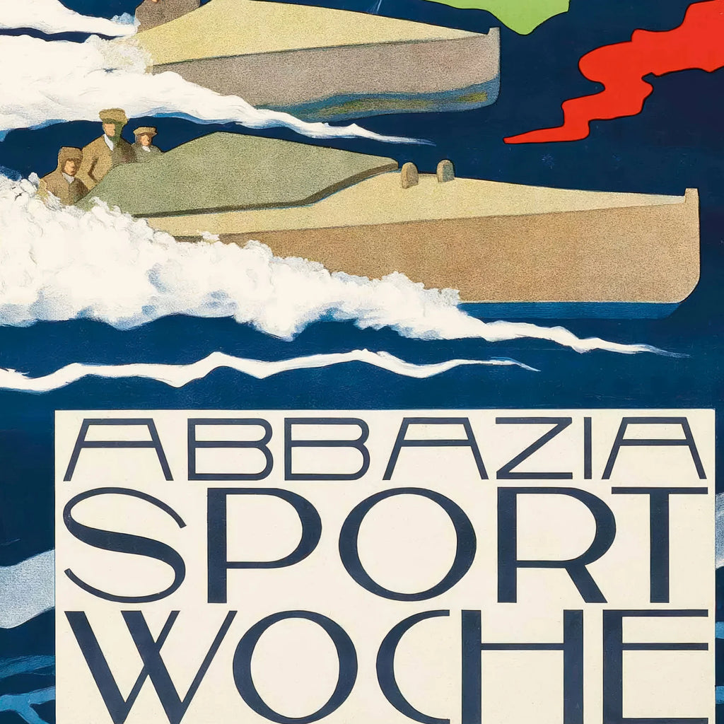 Abbazia Sport Week 1912 - Vintage sportsplakat - 40×60 cm – billede 4