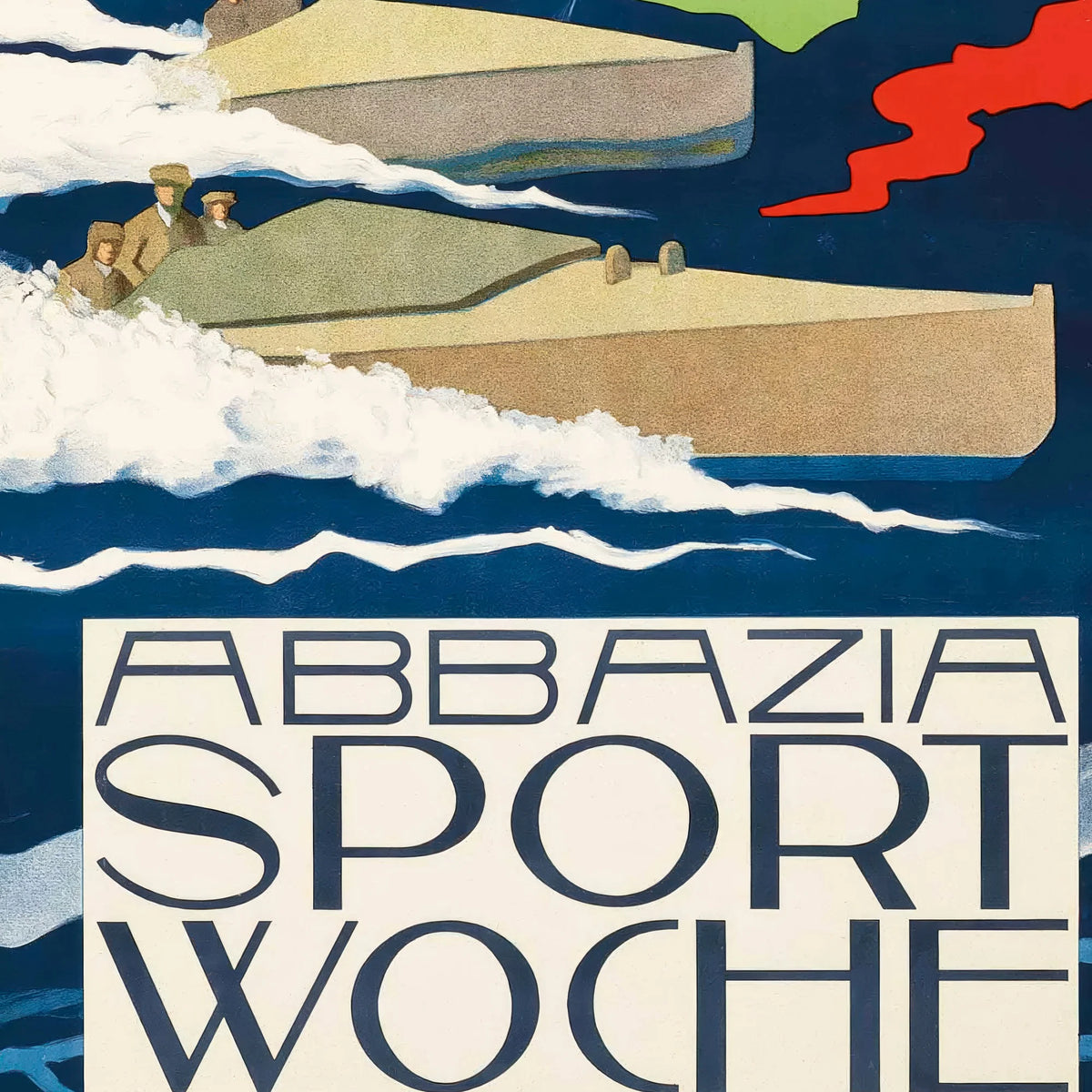 Abbazia Sport Week 1912 - Vintage sportsplakat - 40×60 cm – billede 4