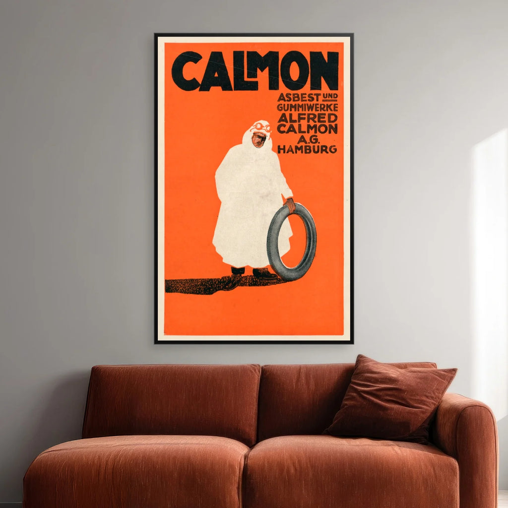 Asbest- og Gummiværker 1921 - Industrireklame - 45×70 cm – billede 2