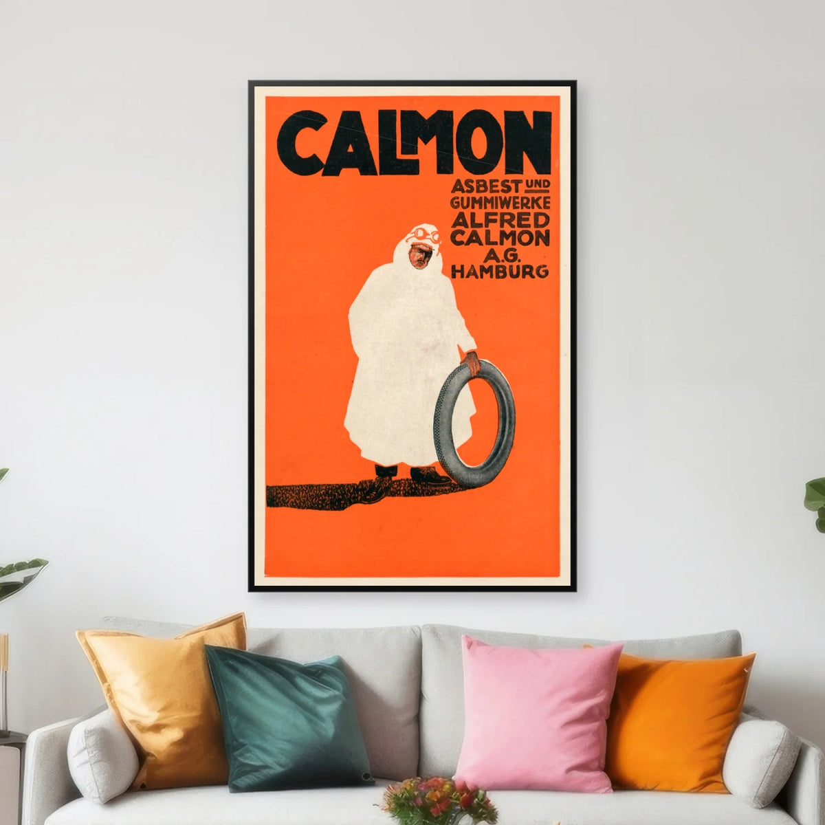 Asbest- og Gummiværker 1921 - Industrireklame - 45×70 cm – billede 3
