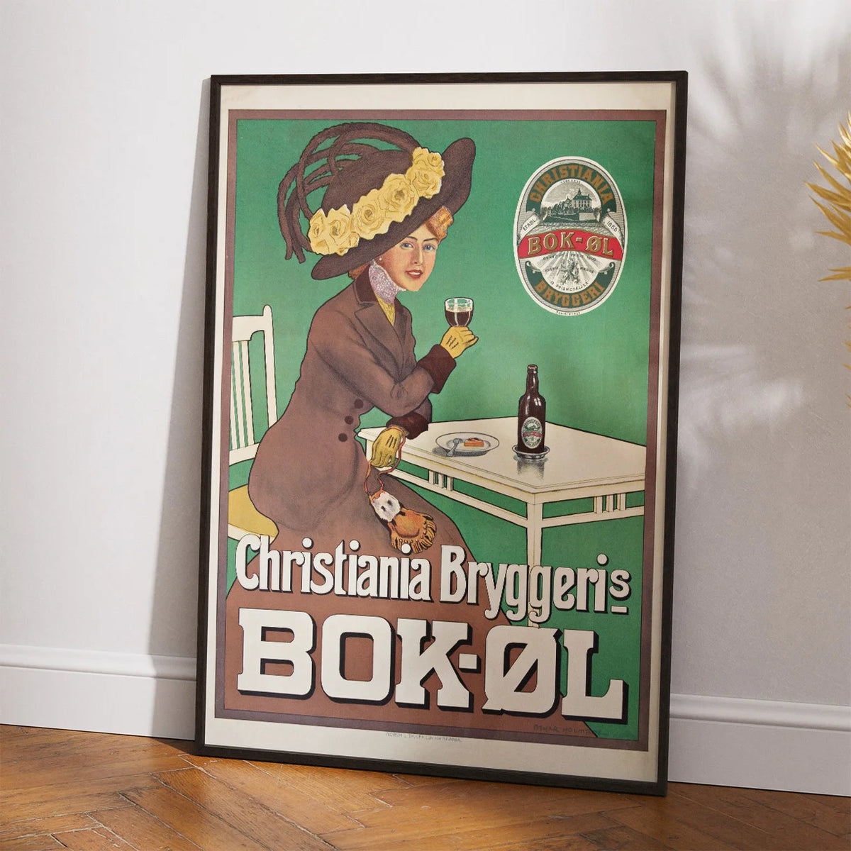 Christiania Bryggeri Bokøl 1910 - Reklameplakat – billede 2