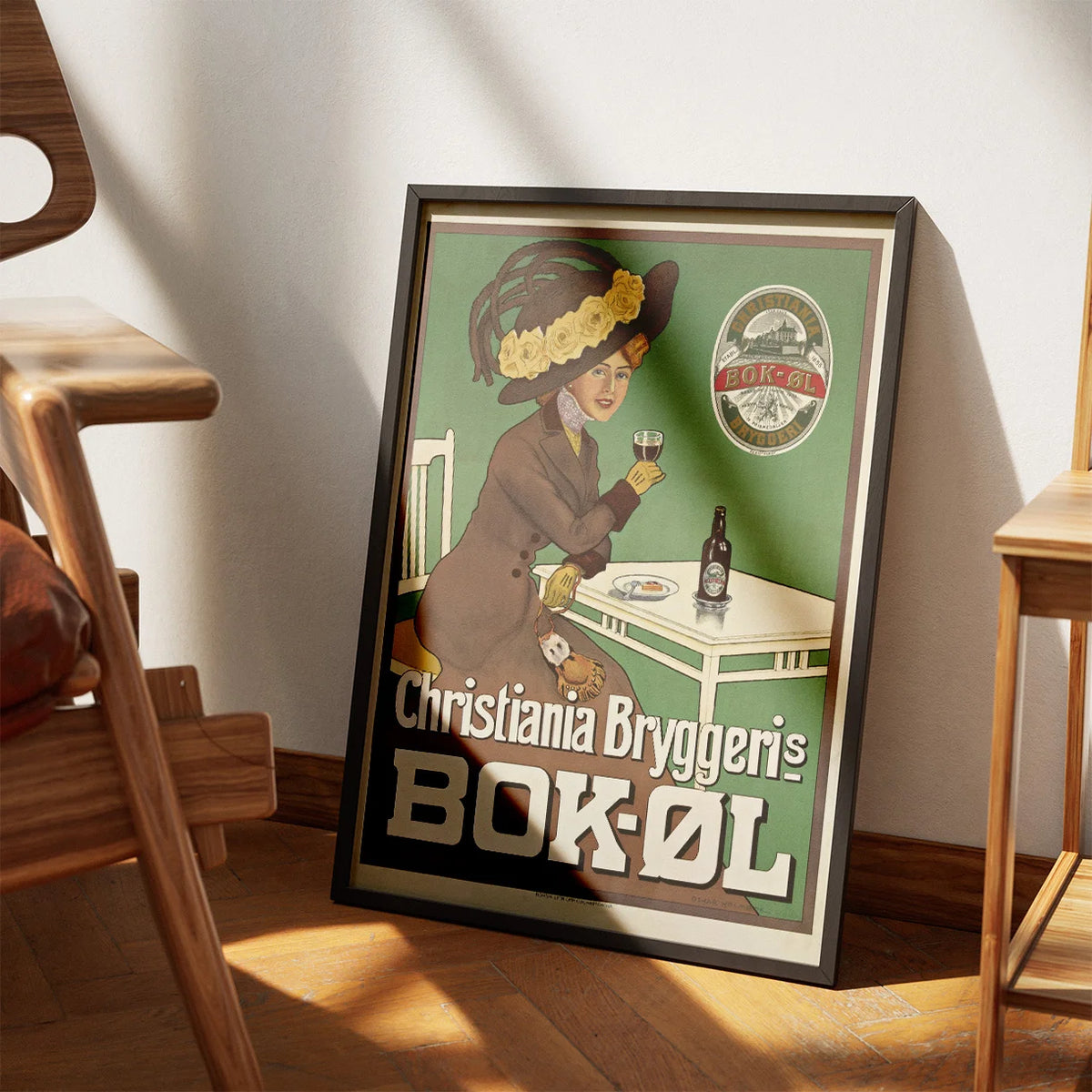 Christiania Bryggeri Bokøl 1910 - Reklameplakat – billede 3