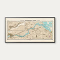 Haderslev Fjord 1900 - Historisk søkort - 100×50 cm – billede 1