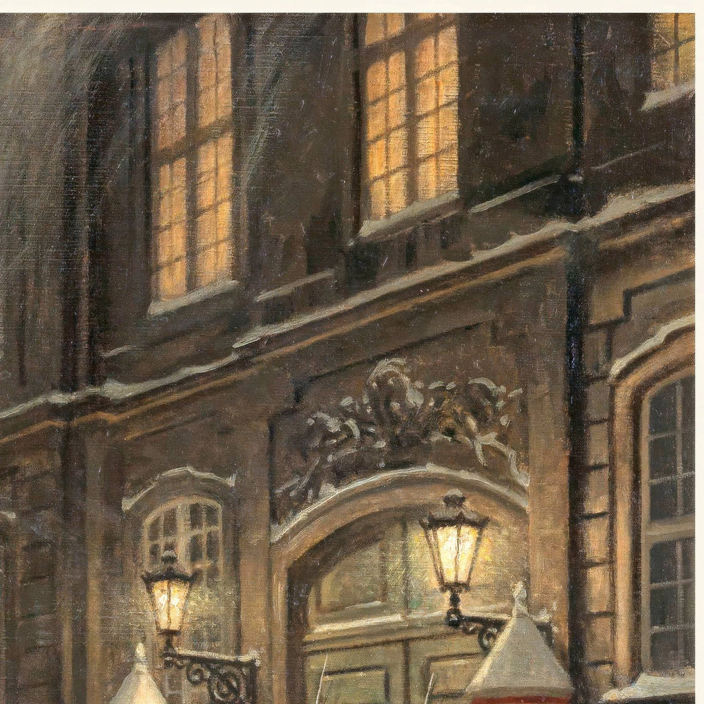Livgarden ved Amalienborg 1925 - Paul Fischer - 45×52 cm – billede 4