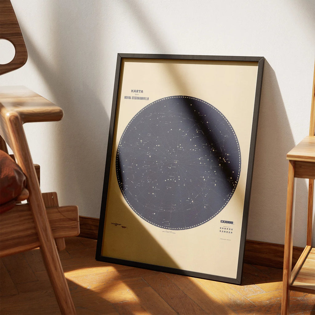 Den nordlige stjernehimmel - Astronomi plakat – billede 3