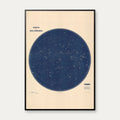 Den nordlige stjernehimmel - Astronomi plakat – billede 1