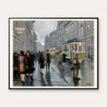 Bredgade i København 1925 - Paul Fischer - 50×40 cm – billede 1