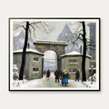 Kongens Have i sne 1925 - Paul Fischer - 50×40 cm – billede 1