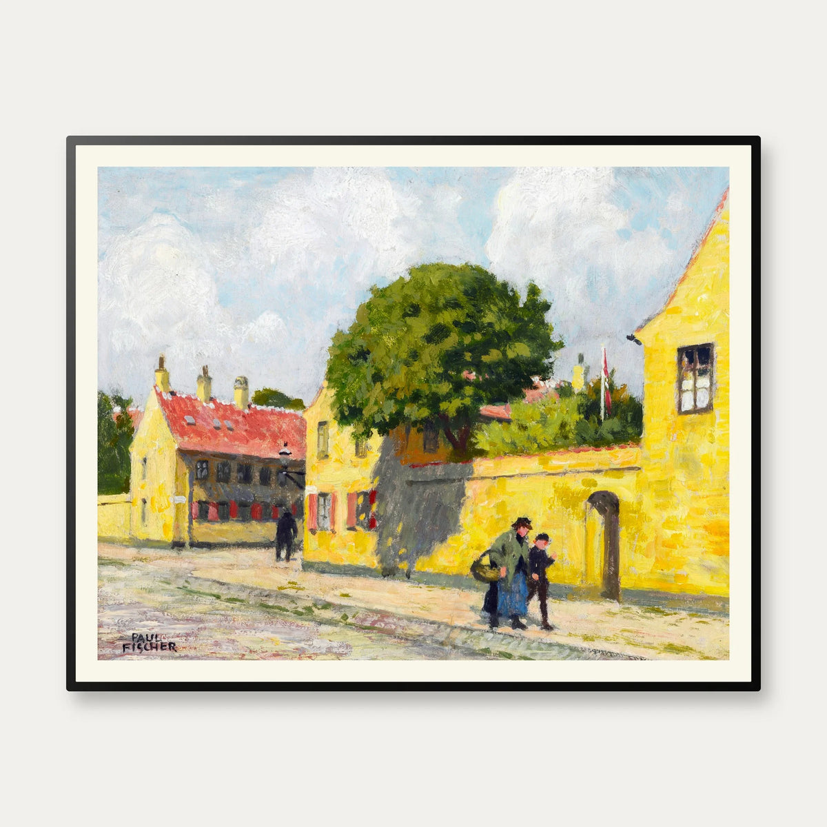 Nyboder 1925 - Paul Fischer - 50×40 cm – billede 1