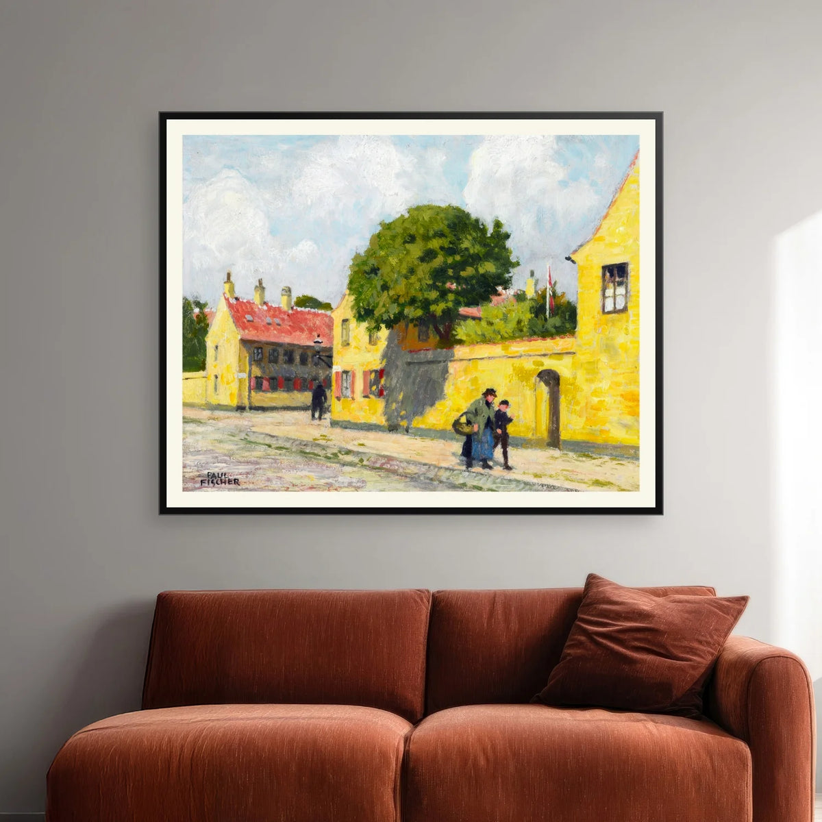 Nyboder 1925 - Paul Fischer - 50×40 cm – billede 2