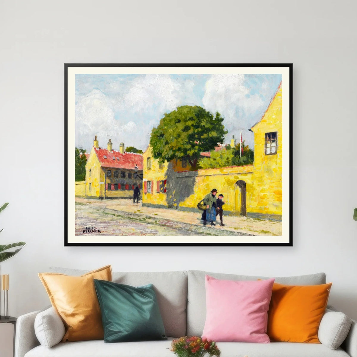 Nyboder 1925 - Paul Fischer - 50×40 cm – billede 3