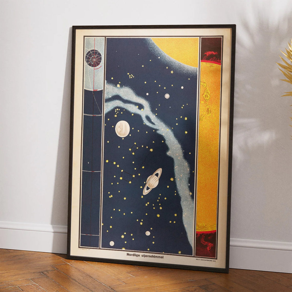 Nordlige stjernehimmel 1955 - Astronomisk planche – billede 2