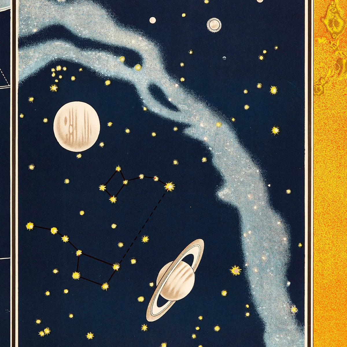 Nordlige stjernehimmel 1955 - Astronomisk planche – billede 4