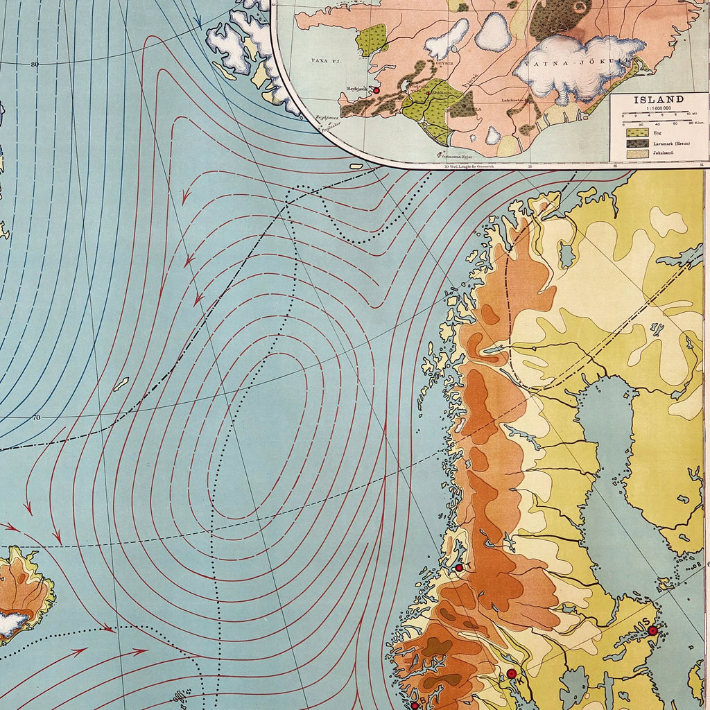Danmark og de nordlige bilande - Geografisk undervisningsplakat - 90×70 cm – billede 4