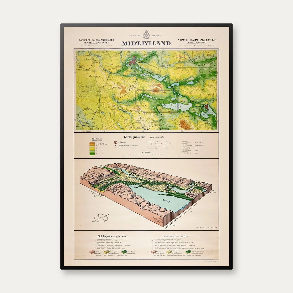 Danmarks geologi 1950 - Geologisk kort – billede 1