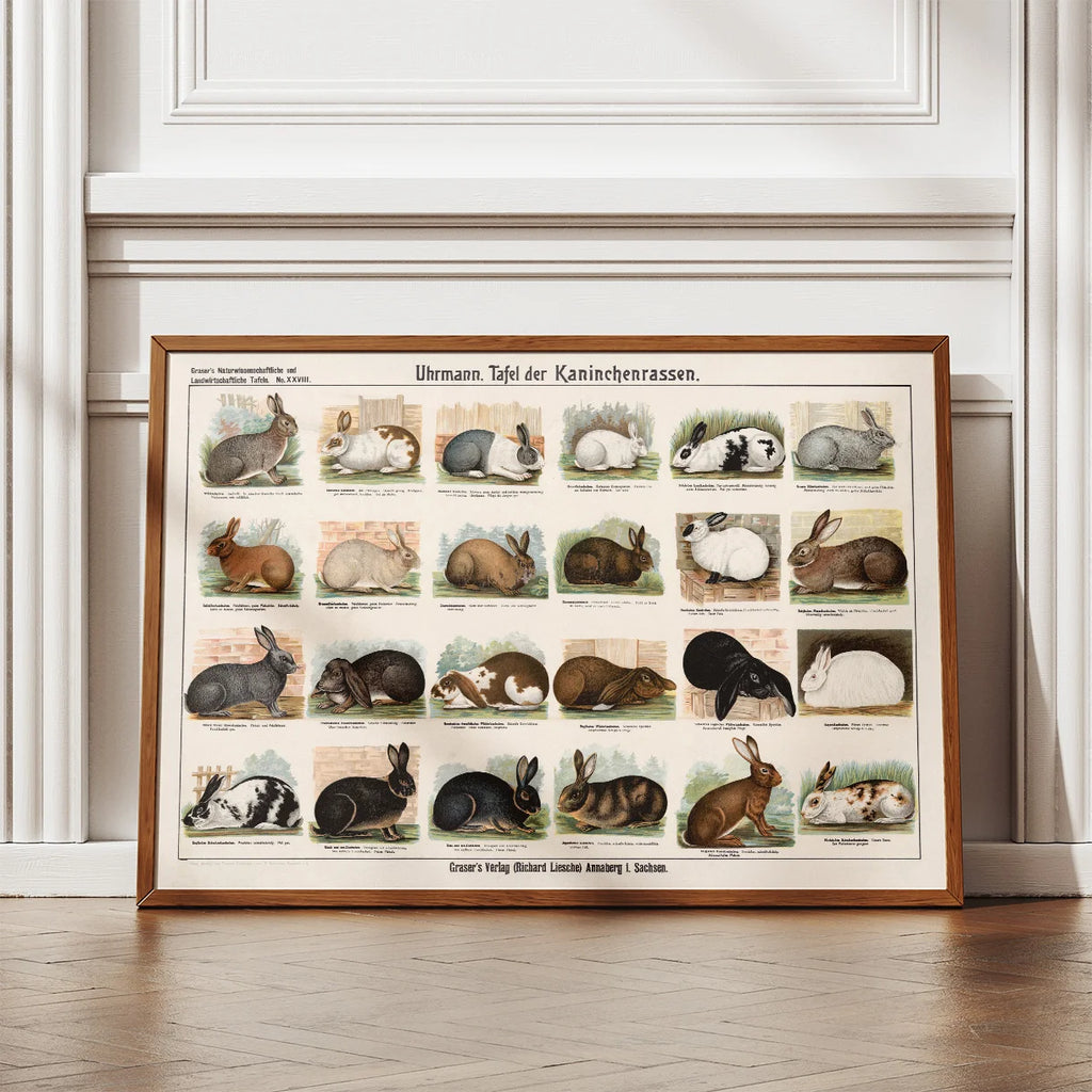Kaninracer 1910 - Zoologisk planche – billede 2