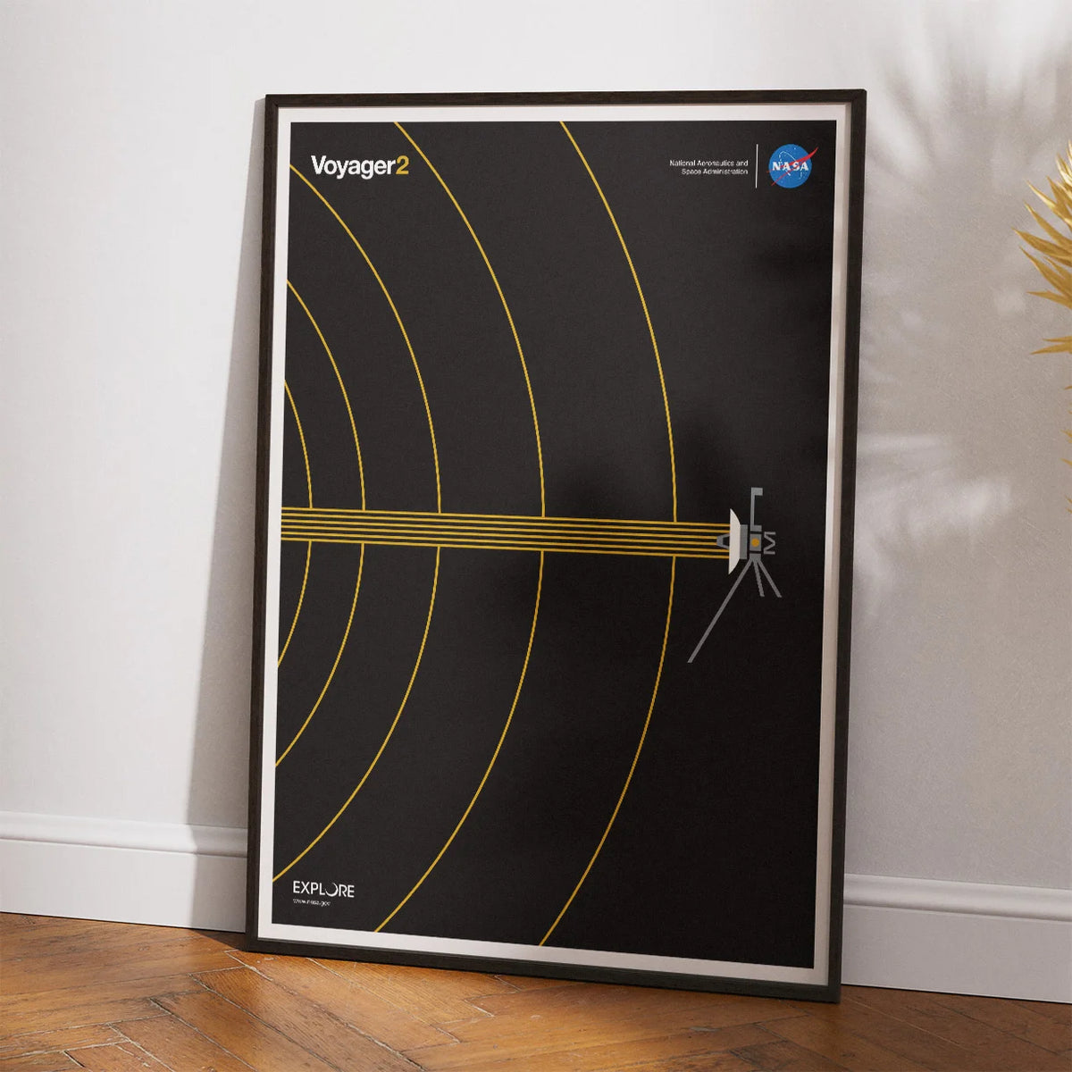 Voyager 2 - Interstellar Space Gold - NASA plakat – billede 2
