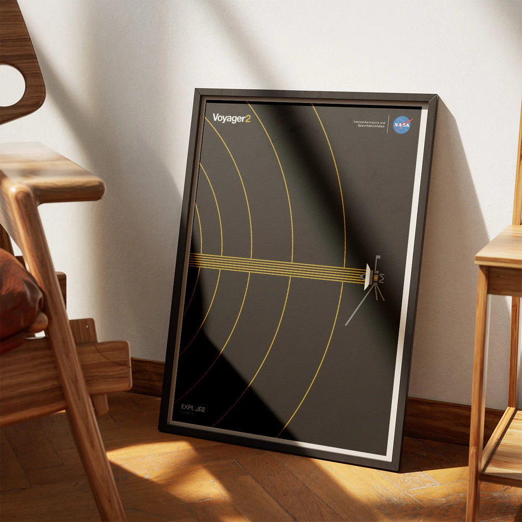 Voyager 2 - Interstellar Space Gold - NASA plakat – billede 3