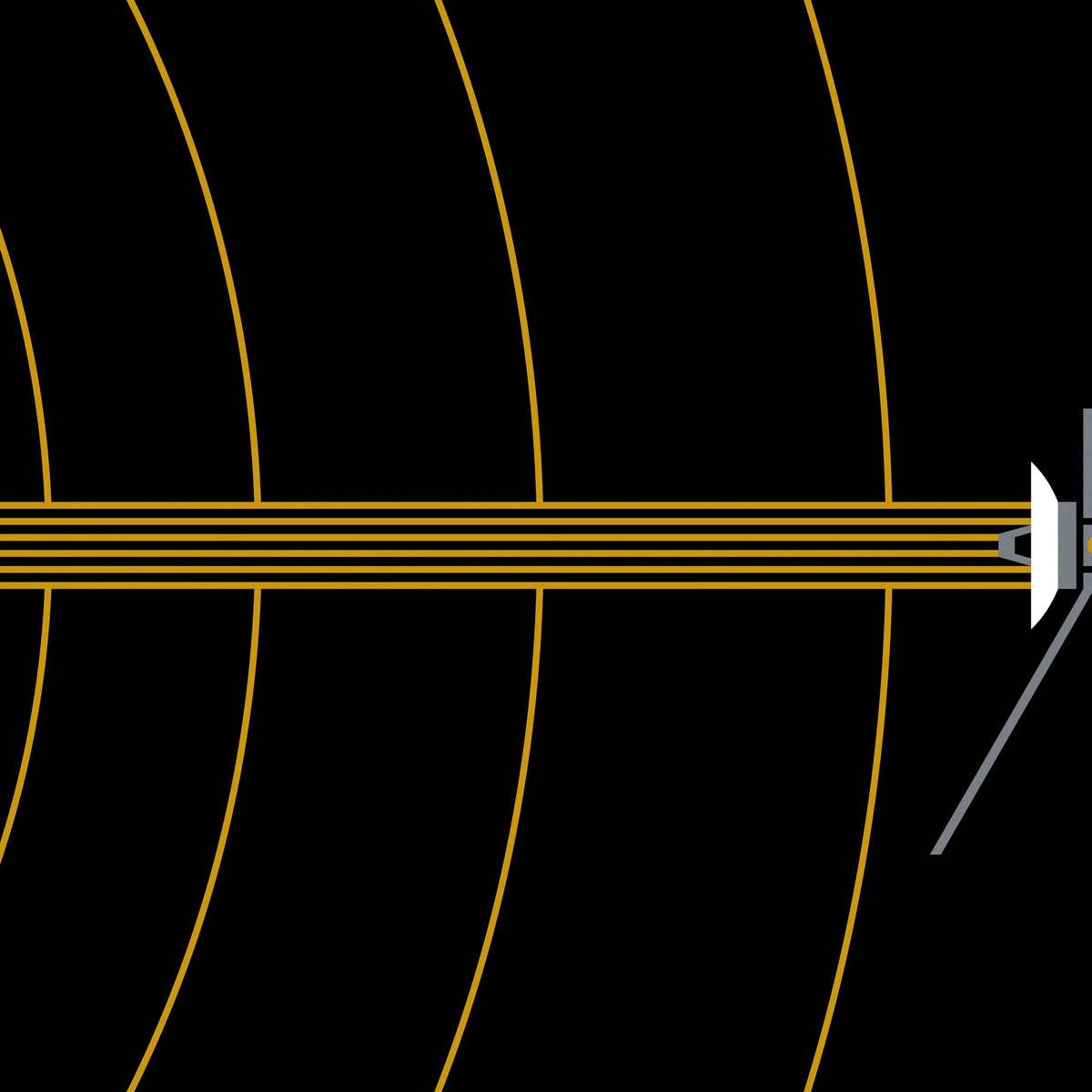 Voyager 2 - Interstellar Space Gold - NASA plakat – billede 4