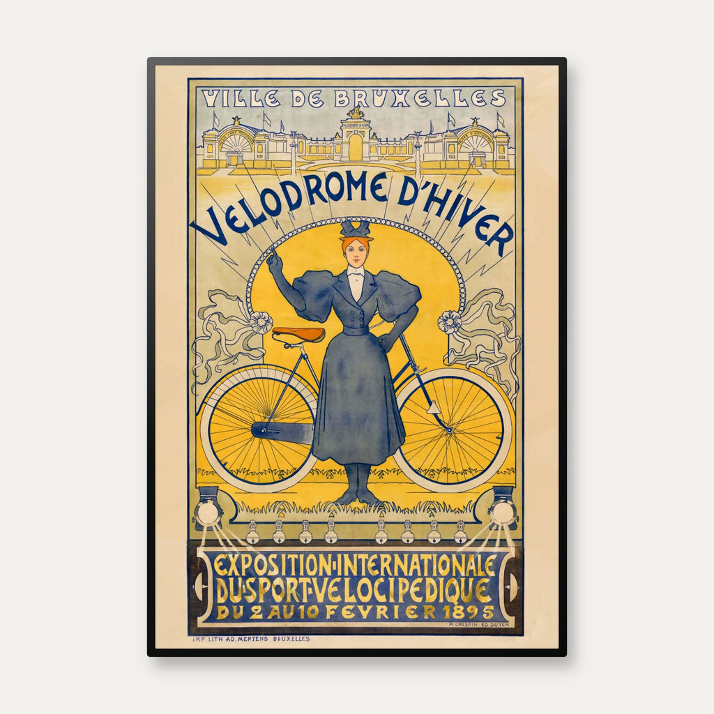 Vintervelodromen i Bruxelles - Sportsplakat fra 1895 – billede 1
