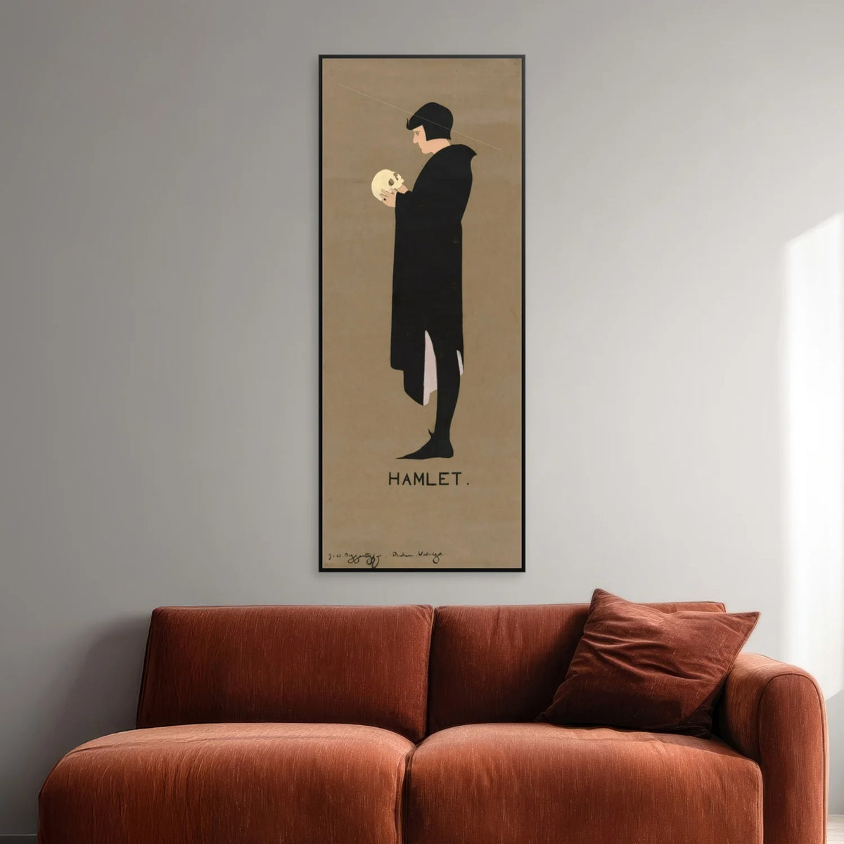 Hamlet - Teaterplakat fra 1894 - 32×80 cm – billede 2