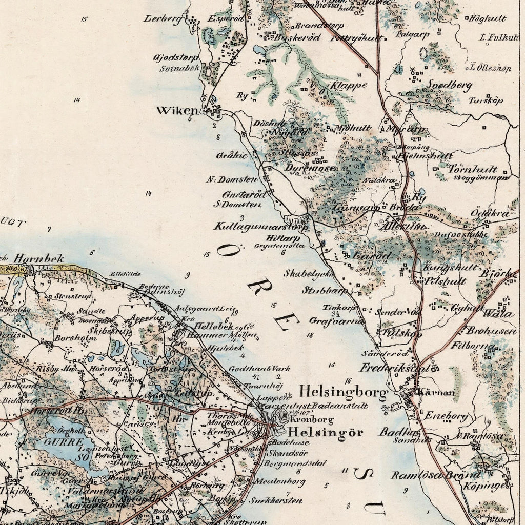 Øresund 1858 - Søkort af L. Both – billede 4