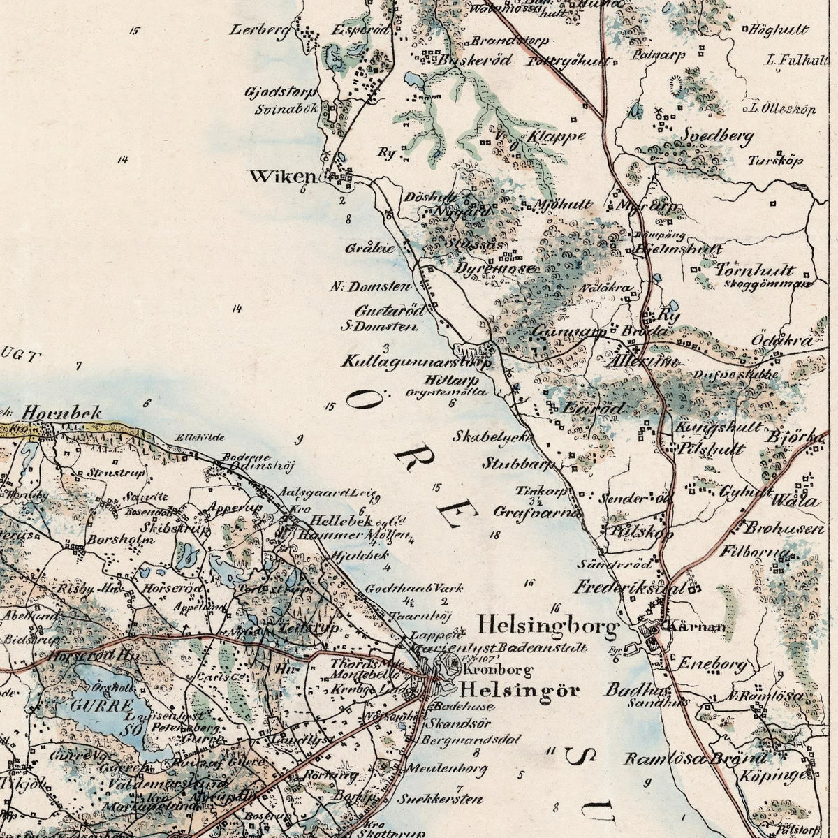 Øresund 1858 - Søkort af L. Both – billede 4