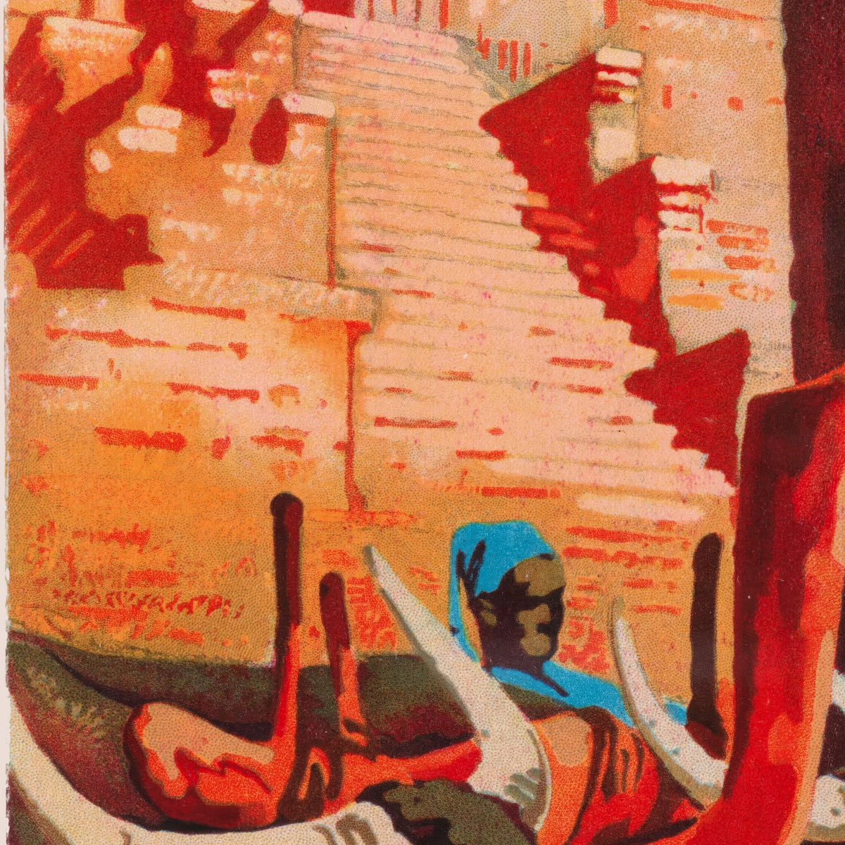 Angkor i Cambodja - Vintage rejseplakat – billede 4