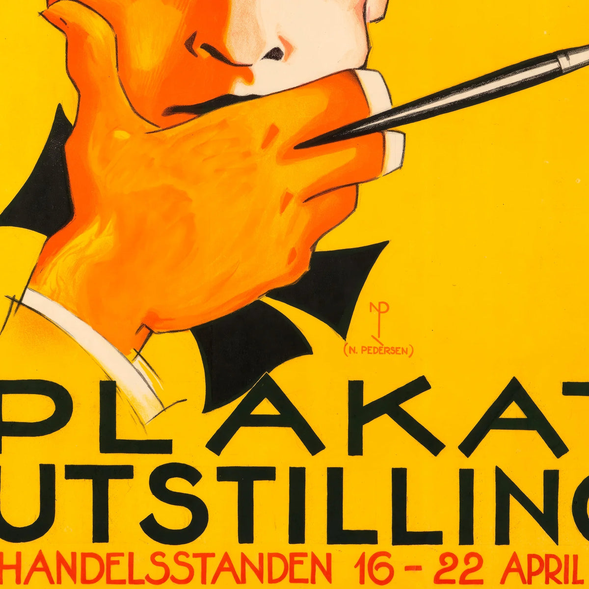 Reklameforeningens plakatudstilling 1925 - Vintage plakat – billede 4