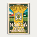 Jubilæumsudstillingen i Kristiania 1914 - Norsk udstillingsplakat – billede 1