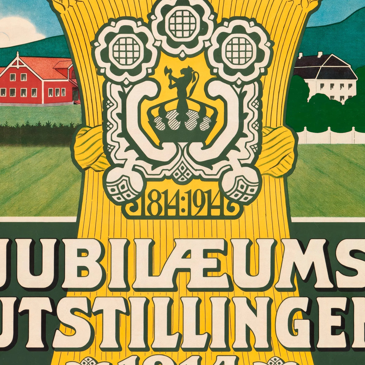 Jubilæumsudstillingen i Kristiania 1914 - Norsk udstillingsplakat – billede 4
