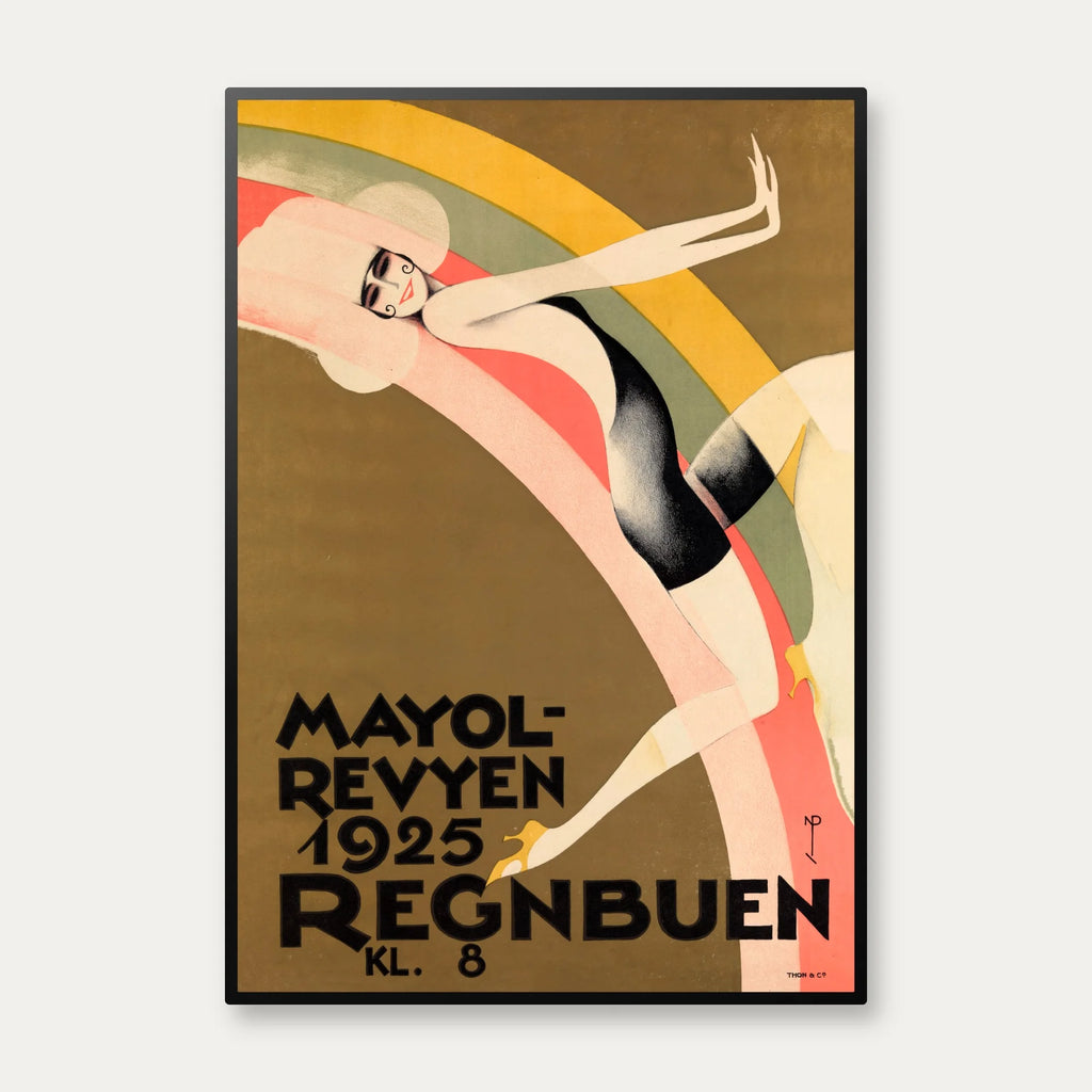 Mayolrevyen "Regnbuen" 1925 - Teaterplakat – billede 1