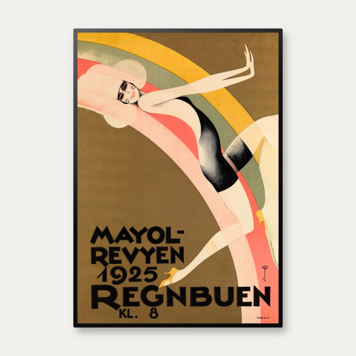 Mayolrevyen "Regnbuen" 1925 - Teaterplakat – billede 1